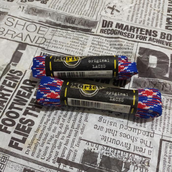 Dr Martens Union Jack Original Laces Made in England (tali sepatu shoelace solovair boots 1460 1461 