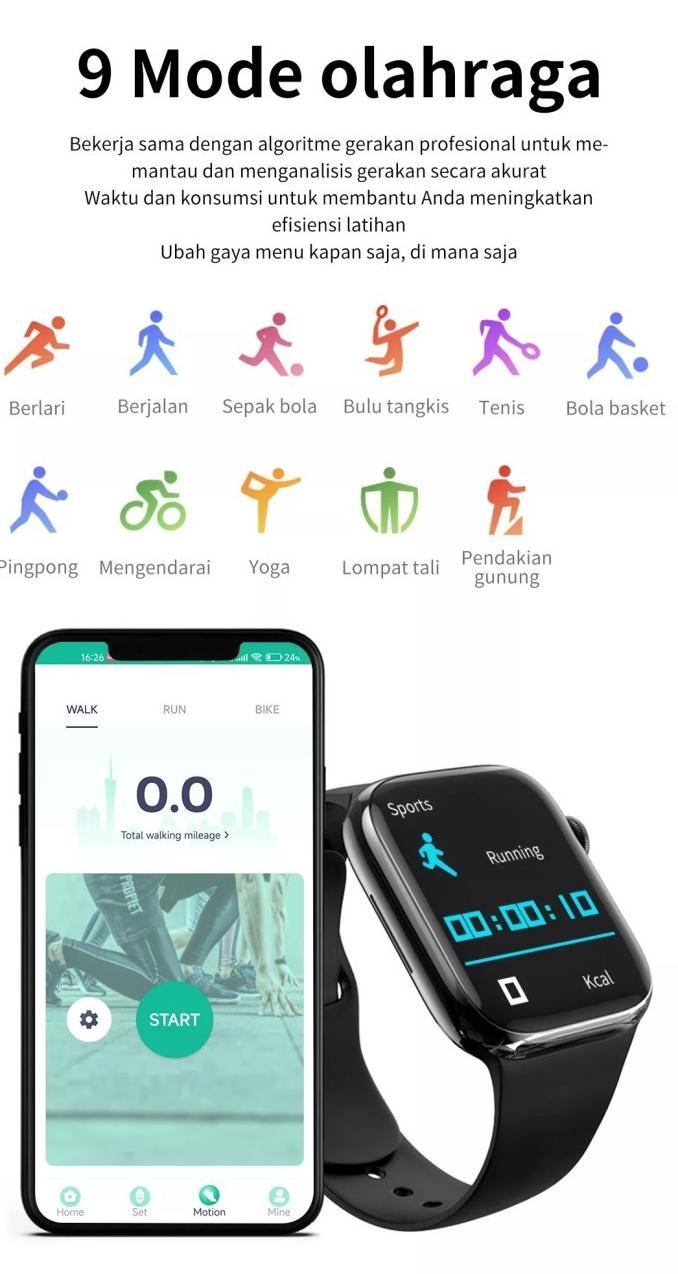Ter gokil Jam Tangan X7+MAX Bluetooth Smartwatch jam tangan pria dan wanita Terpercaya