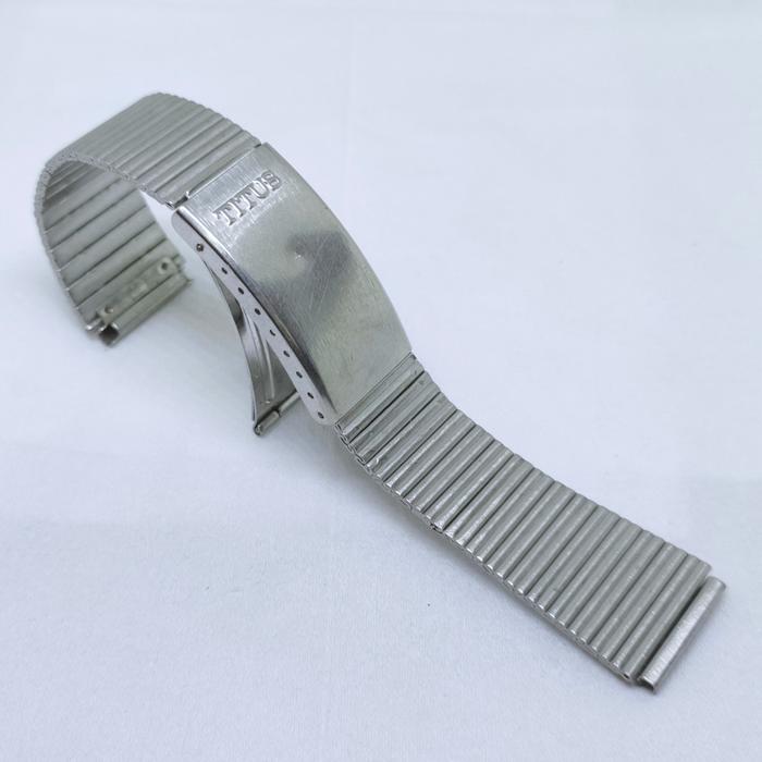 Rantai jam tangan antik Titus swiss vintage watch bracelet 18mm stainless solvil et titus part arloj