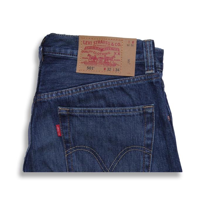 Celana Denim Levis 501 - Non Selvedge (Blue Indigo Wash)