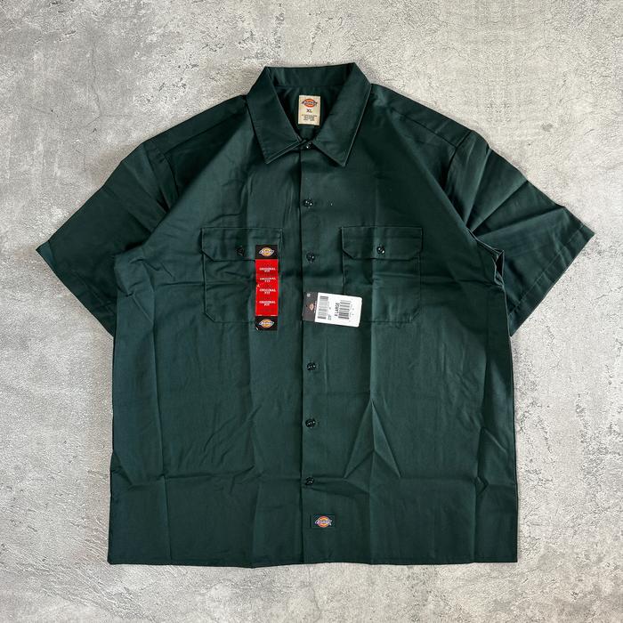 Dickies 1574 Short Sleeve Work Shirt Hunter Green