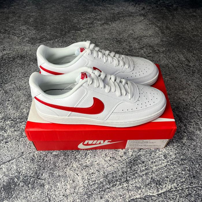 Nike Court Vision Low White Red Original