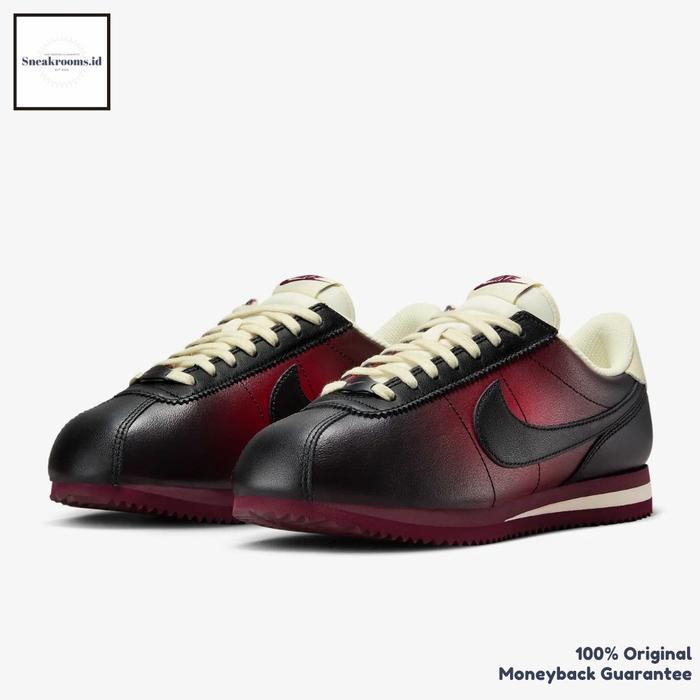 Nike Cortez Unmuted Red Black W Original Resmi (100% Authentic)