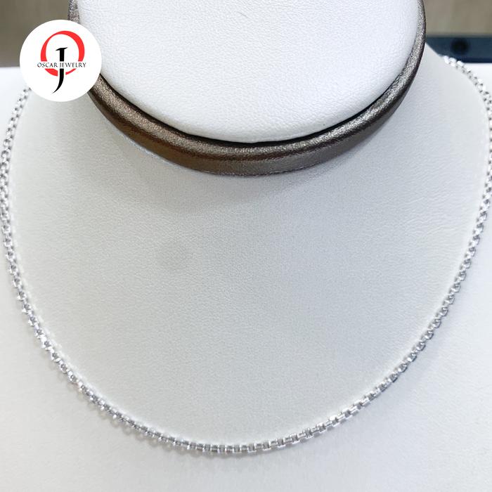 Kalung emas putih wanita Tiger 750 17 karat Ubs