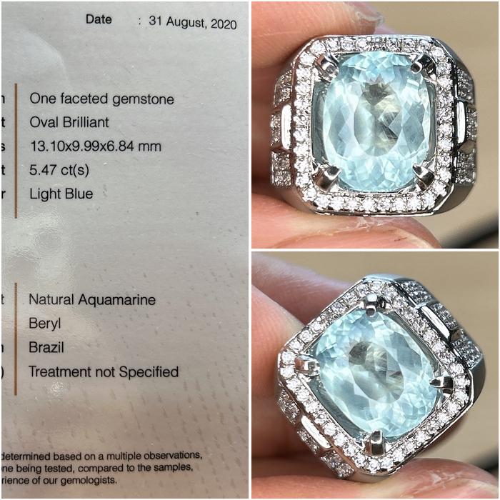 NATURAL AQUAMARINE + MEMO