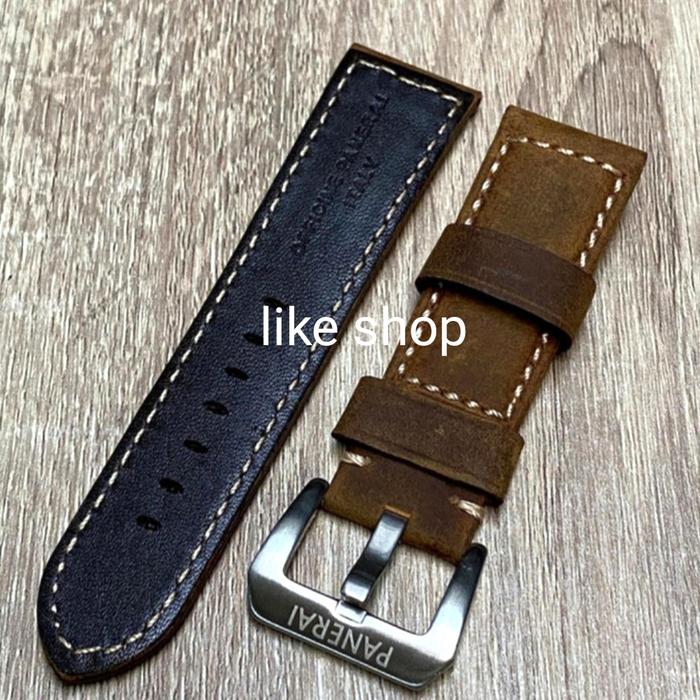Luminor Panerai jam tangan leather kulit 24mm 26mm man pria watch brown coklat