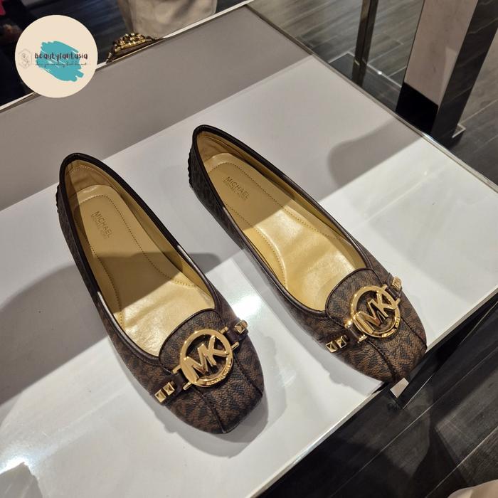 MK Michael Kors Lillie Mochasin Brown Flat Shoes