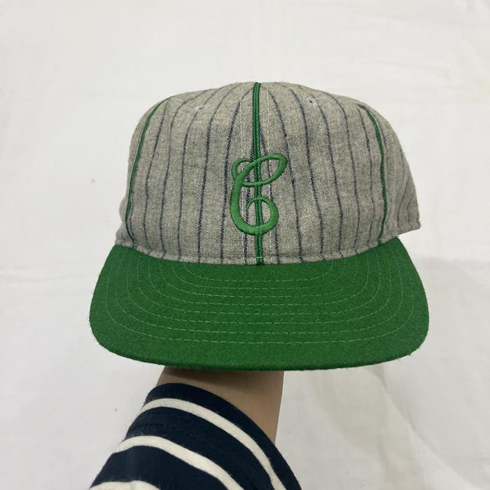 Ebbets Field Cleveland Green Sox 1913 Wool Vintage 8-Panel Ball Cap Made in USA no Muji Uniqlo U Car