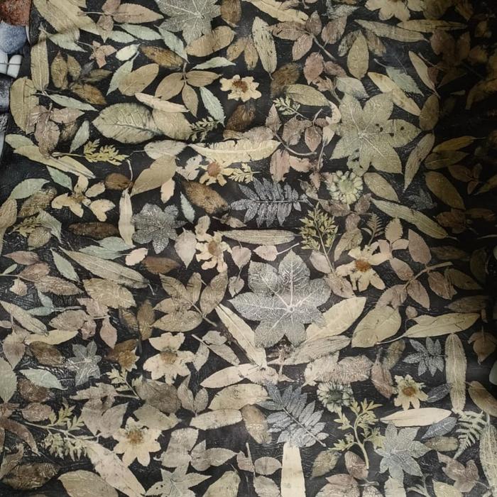 Kulit Sapi Lembaran Ecoprint