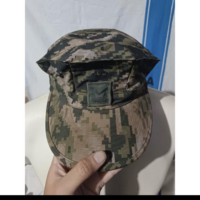 Okinawa Utility Working Cap Topi Army Loreng Digital Tiger Stripes (1)