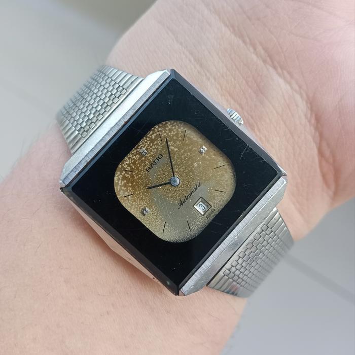 jam rado automatic pria original aging dial
