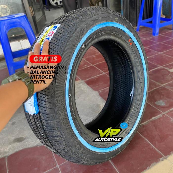 Ban Mobil list putih FORCEUM TRIDEKA WLW 185 65 R14 ring 14
