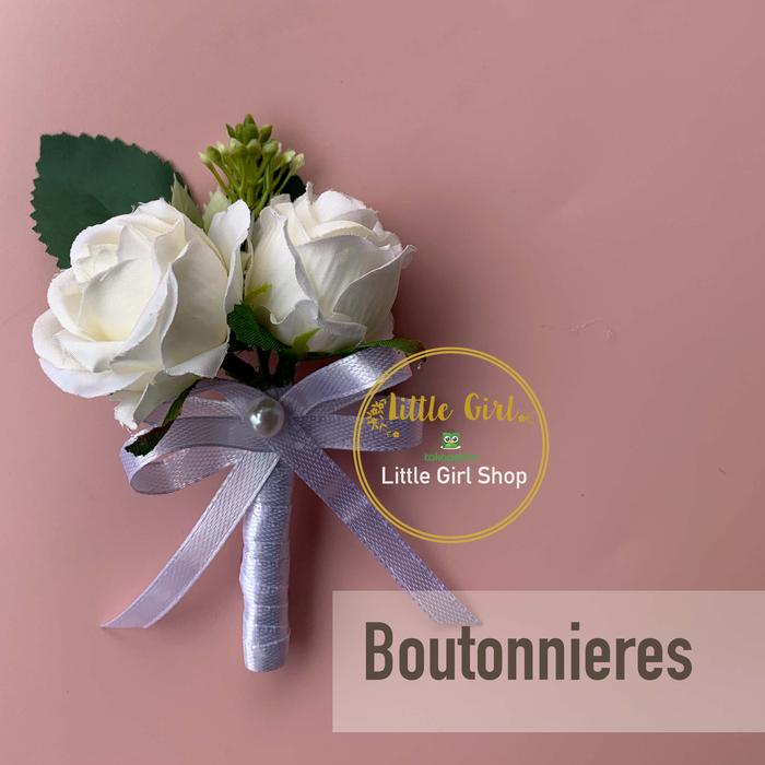 Boutonnieres - Korsase - Bunga Jas - Groomsmen - Tanda Panitia - Bros Bunga - Bunga Mawar - Wedding 