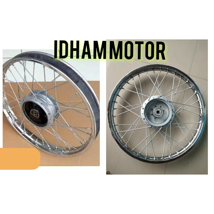 VELG DEPAN BELAKANG SUZUKI SMASH LAMA TORNADO MASIH TROMOL ORI COPOTAN