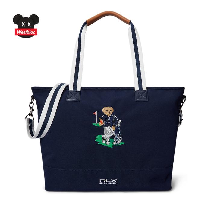 RLX By Ralph Lauren Golf Bear 2-Way Tote Bag Navy - Not Porter Undefeated Hype Bape Callaway Beams