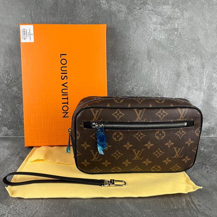 Tas pouch bag kulit asli pria branded mirror / hand bag pria kulit