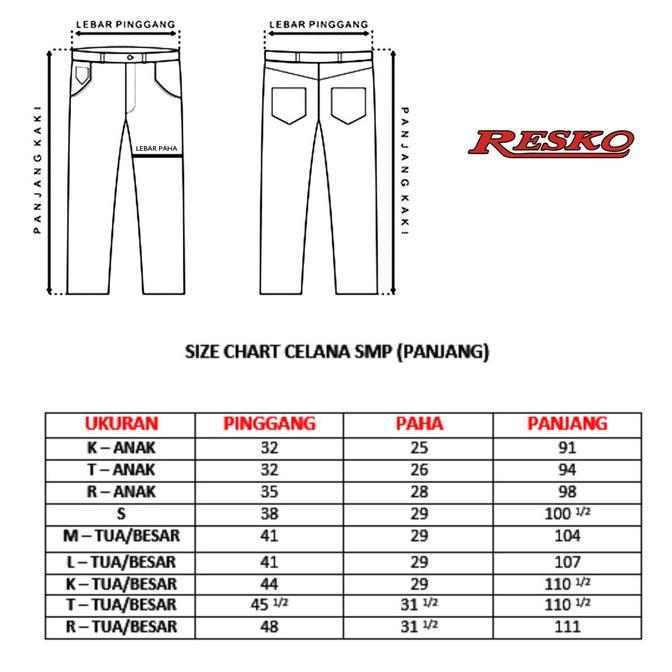 Celana Panjang Bawahan Smp Biru Dongker - Seragam Sekolah Resko