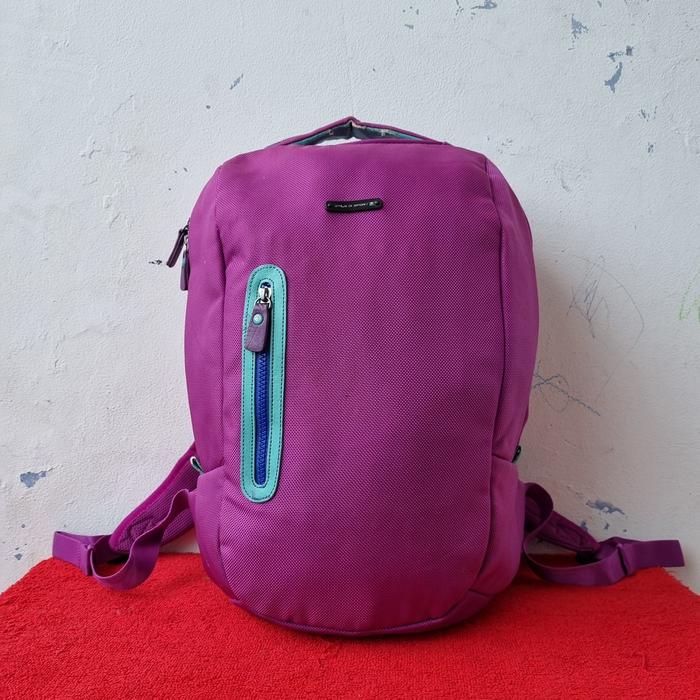 TAS RANSEL FILA WANITA SECOND BRANDED IMPORT UNGU