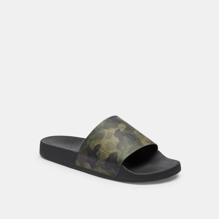 SANDAL SLIDES PRIA COACH CAMO ORIGINAL AUTHENTIC