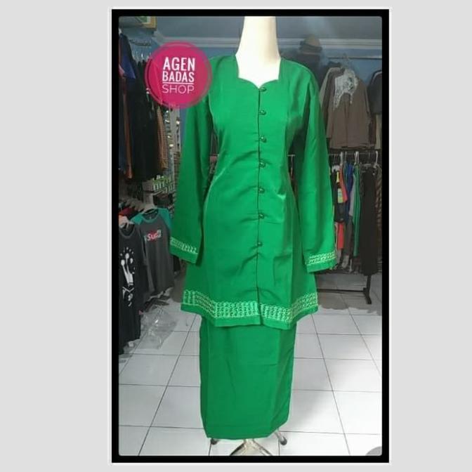 Baju Setelan Seragam Muslimat Nu Hijau Polos