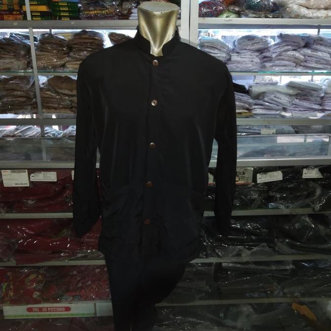 Baju Seragam Sunda Pangsi Kampret Hitam Size Besar Xl 2L