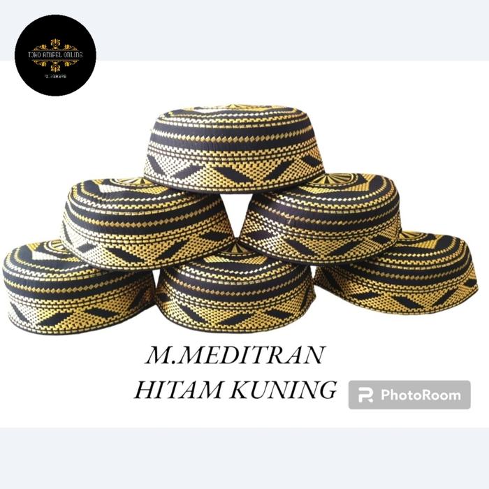 Peci Songkok Kopiah M. Meditran hitam