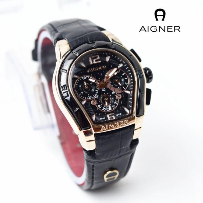 Jam Tangan Wanita Aigner Palermo Chrono Aktif Tali Kulit Original Terlaris