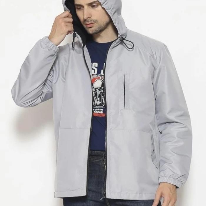 Jaket Hoodie Taslan Pria Original Lois MJF158 New Arrivals