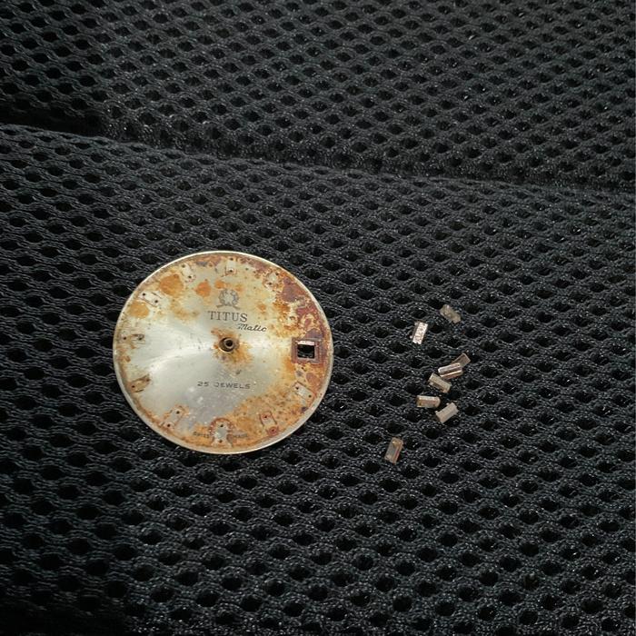 Plat Dial Titus Matic Jam Tangan Vintage Rare