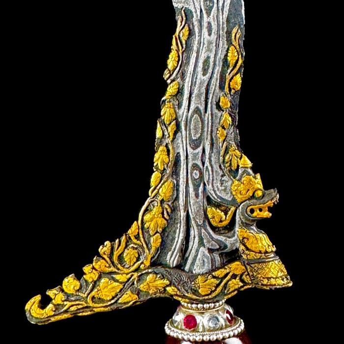 Keris Naga Sasra Kinatah Emas Asli tangguh Cirebon Era Mataram Sultan AgungGagahSepuh Kuni