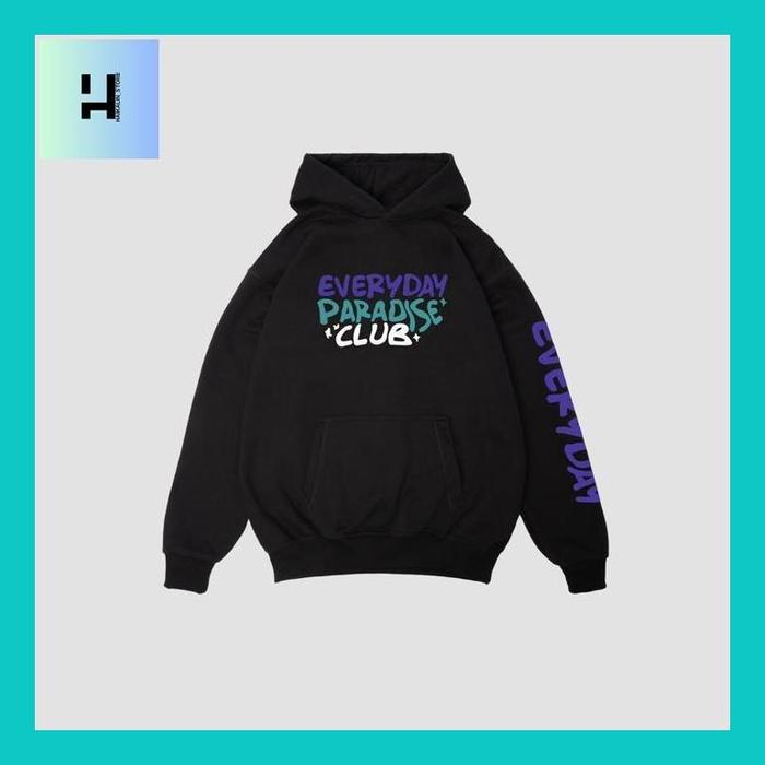 Haikalin_* Exhale Oversize Hoodie Paradise Black