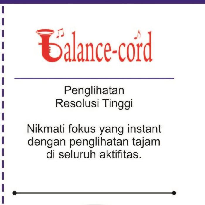 Balance-Cord Lensa Kacamata Progresif Domas Balance Cord lensa Progresif hi-tech inovatif yang membe