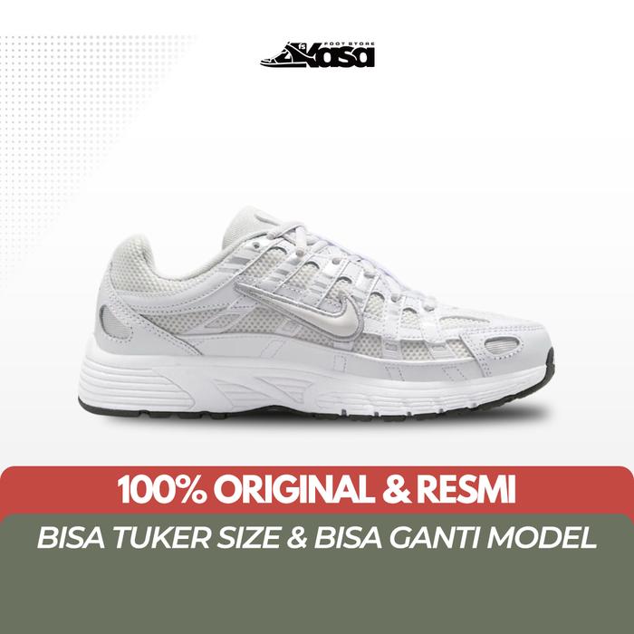 Sepatu Sneakers GS P-6000 P6000 P 6000 White Grey Platinum Tint