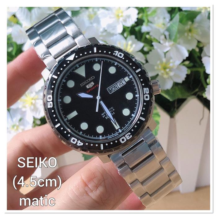 JAM PRIA COWOK OTOMATIS SEIKO 5 SPORT MATIC KOTAK FULSET BOX ORI