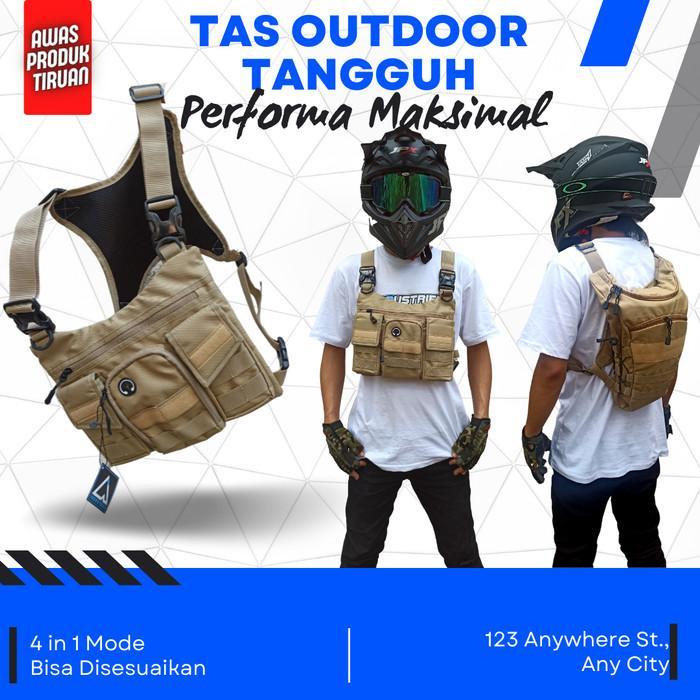 Tas Dada Pria Tactical Army Gen 3Xy Depan Belakang Bisa Selempang Terlaris