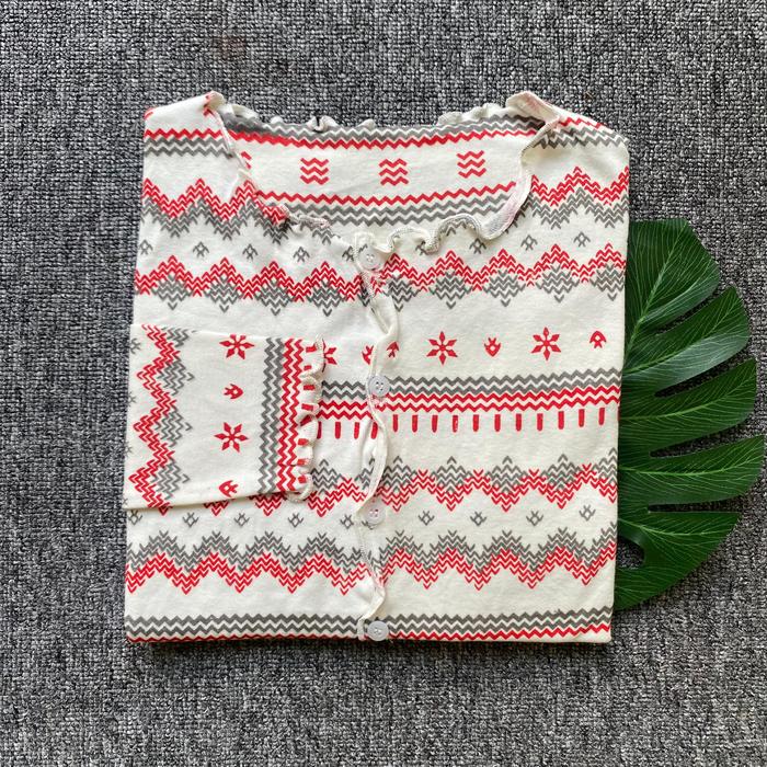 Cardigan Crop Motif Etnic