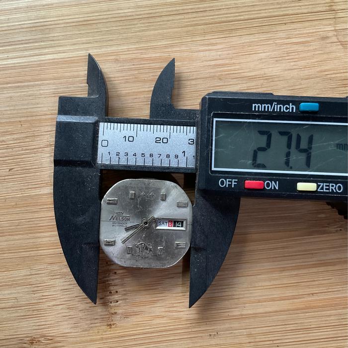 Sparepart Jam Tangan Vintage Nelson Cal 1217 Mesin dan Dial Jadul Kuno