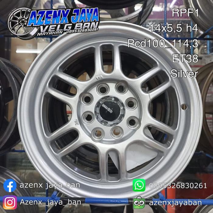 velg mobil RPF1 R14 silver