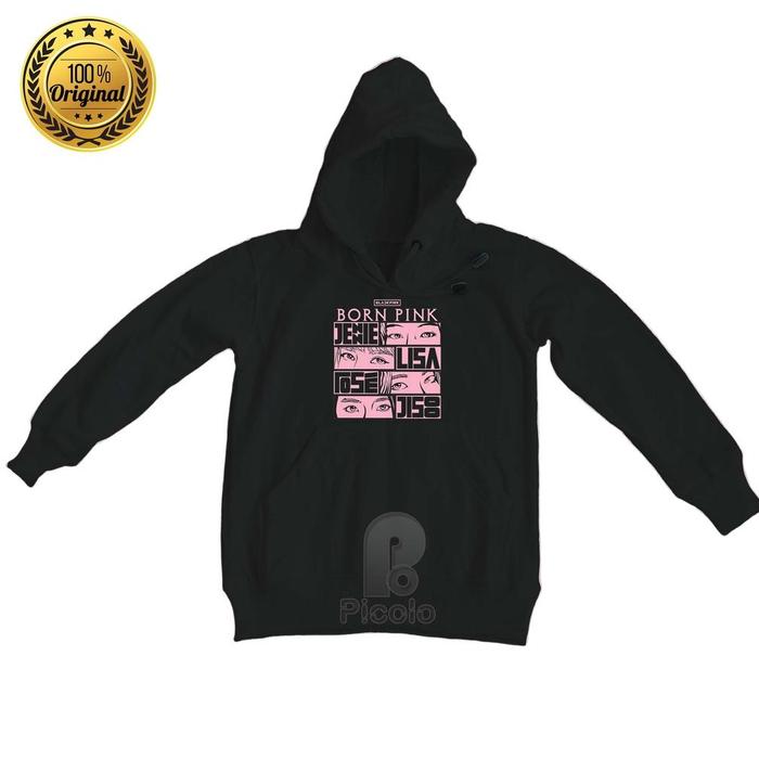 SWEATER HOODIE ANAK PEREMPUAN MOTIF BORN PINK BLACKPINK IDOL KOREA