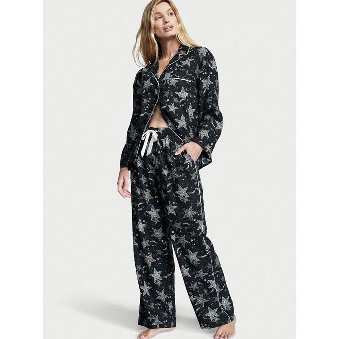 Termurah Baju Tidur Piyama Katun Victoria Secret Long Pajamas Set Original Best Quality