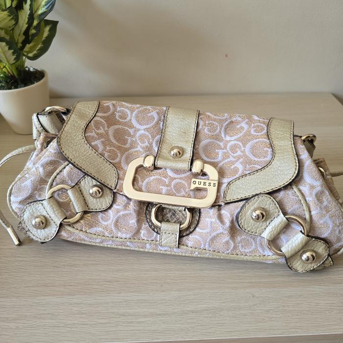 Tas Guess original warna gold like new