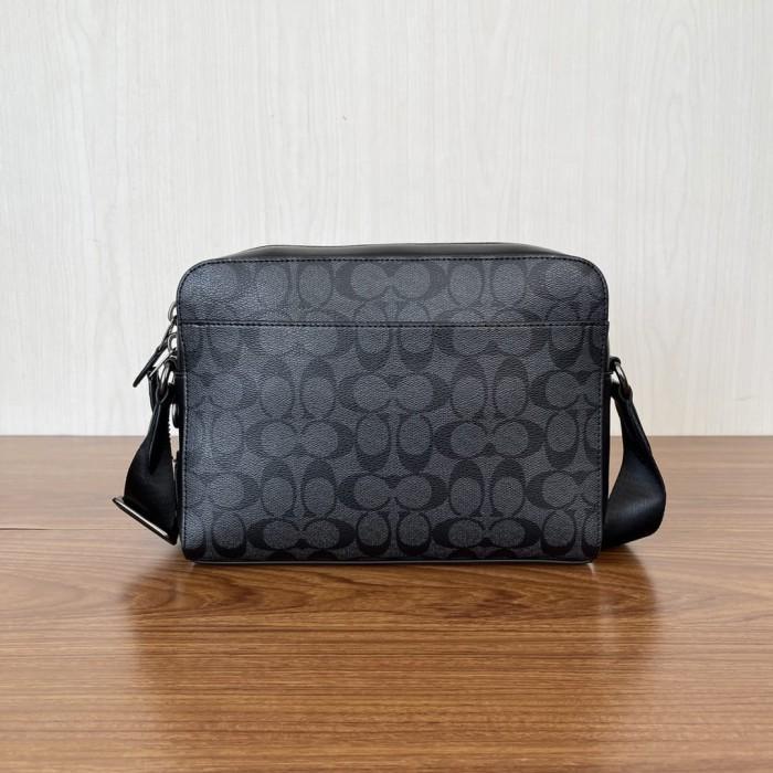 Tas Coach Slingbag West Camera Signature Hitam Original Selempang Pria Terlaris