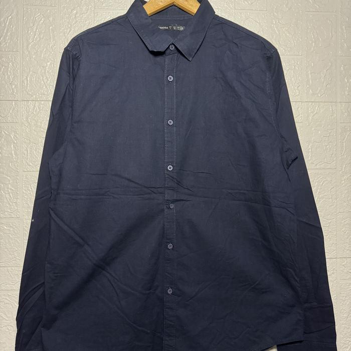 KEMEJA DENIM BERSHKA L SECOND THRIFT