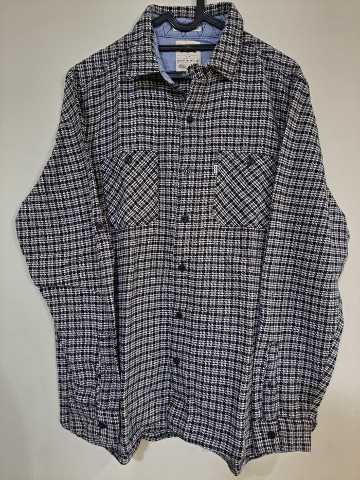 Levis Flannel Stock Work Shirt / Kemeja Kotak - Kotak Pria size L Original Preloved (29)