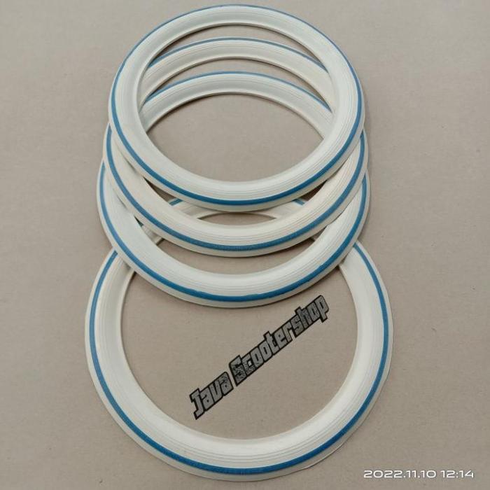 Lis Ban Vespa / White Wall Ring 11 / Aksesoris Vespa