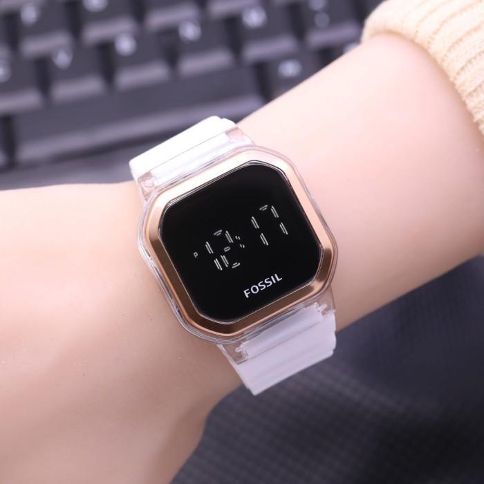 Jam Tangan Wanita Fossil Touch Screen Rubber Terlaris