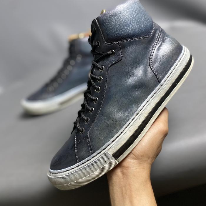 Magnanni patina hi top leather made in spain