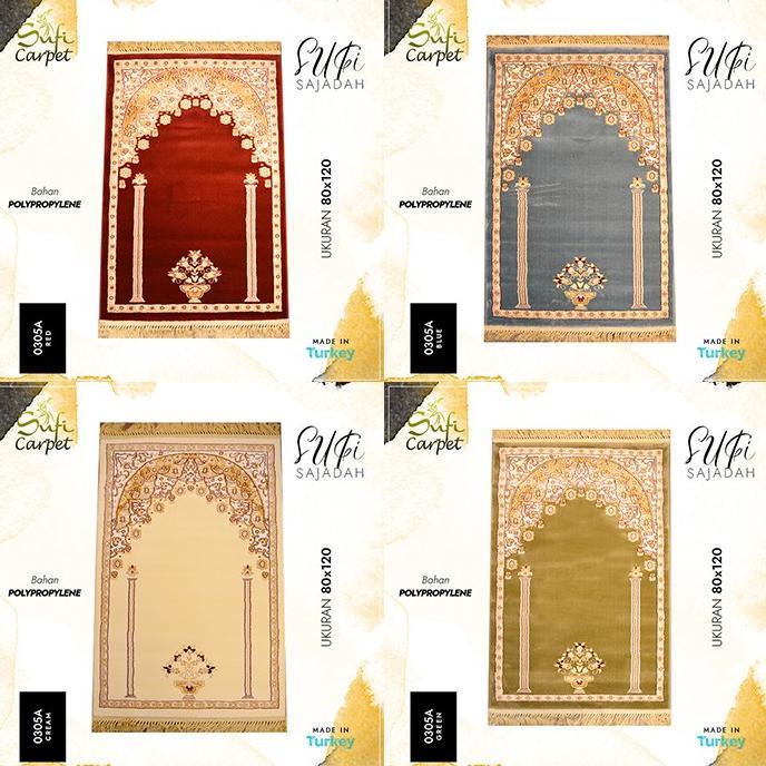 100% NEW SAJADAH TURKI IMAM 80X120 SUFI 0305A HAPPY SHOPING