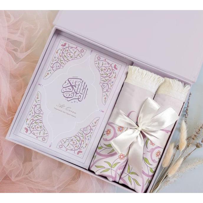100% NEW SAJADAH TRAVEL DAN AL-QURAN SERIMPU SIREEN PURPLE HAPPY SHOPING
