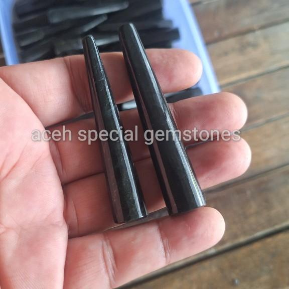 pipa filter R batu giok hitam black jade terbaik asli aceh ( aksesoris penambah level ganteng ). te